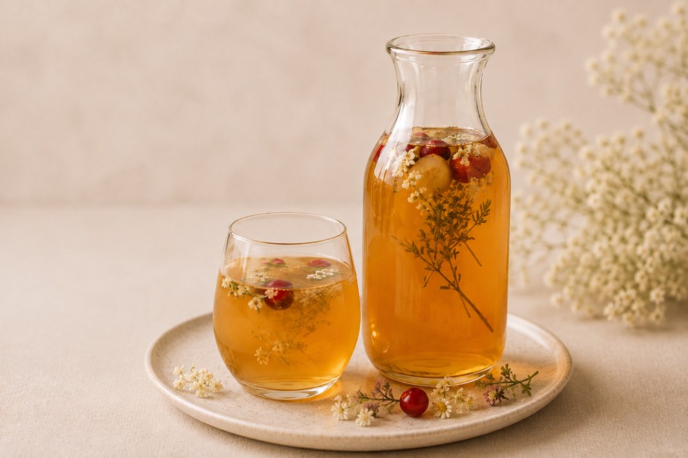 Surica, czyli naturalnie fermentowany słowiański napój z miodu, ziół, kwiatów i owoców