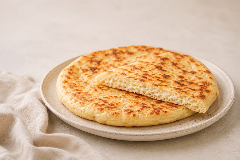 Cottage Cheese Flatbread (Chlebek z twarogu)