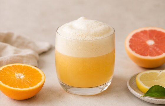 Fluffy juice: jak spienić sok cytrusowy bez białka jajka i dlaczego nie każdy sok utrzymuje puszystą pianę